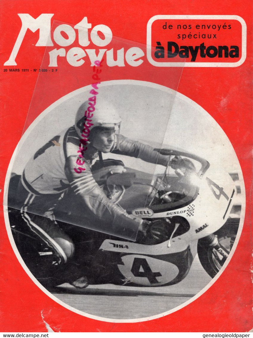 MOTO REVUE- 1971-N° 2020-DAYTONA-DCK MANN-AGO ET BERTA A MODENE-JAMATHI-DUCATI-AALT TOERSEN-CROSS MONTGUEUX-CARRUTHERS - Moto