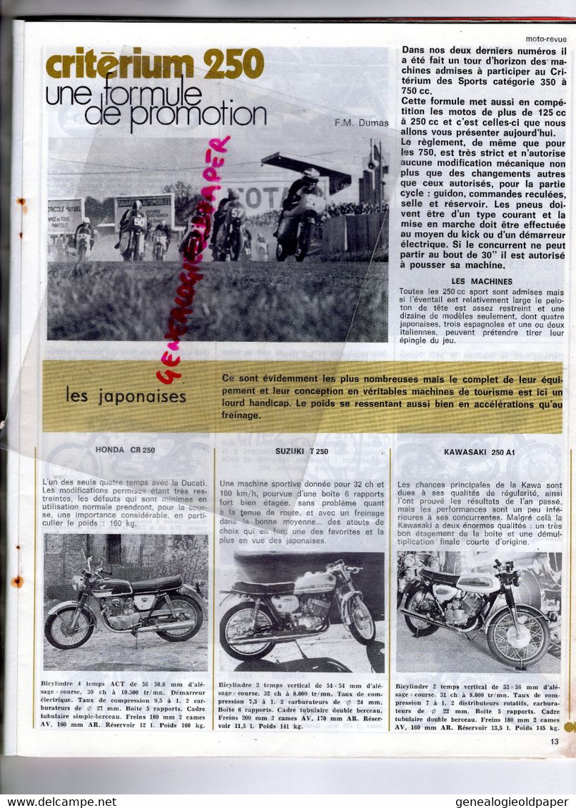 MOTO REVUE- 1971-N° 2020-DAYTONA-DCK MANN-AGO ET BERTA A MODENE-JAMATHI-DUCATI-AALT TOERSEN-CROSS MONTGUEUX-CARRUTHERS - Moto