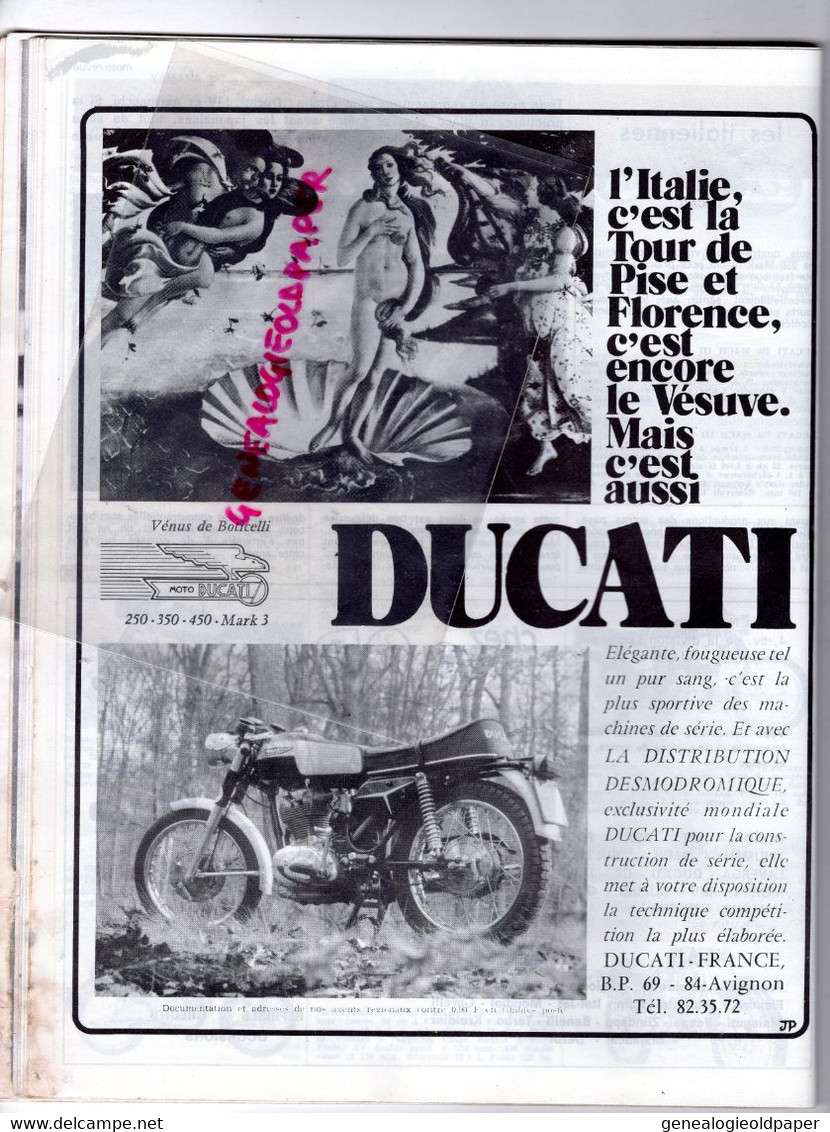 MOTO REVUE- 1971-N° 2020-DAYTONA-DCK MANN-AGO ET BERTA A MODENE-JAMATHI-DUCATI-AALT TOERSEN-CROSS MONTGUEUX-CARRUTHERS