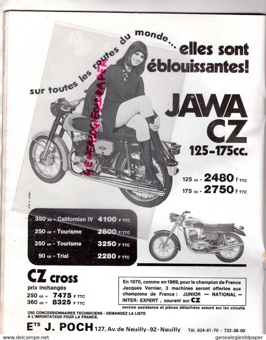 MOTO REVUE- 1970-N° 1987-YAMAHA 100-HOLLADE-REIMS-ANGLETERRE -TRIAL- ASSEN- BOL D' OR-CROSS-AUREAL -BETEMPS-GUILI DUHEM - Moto