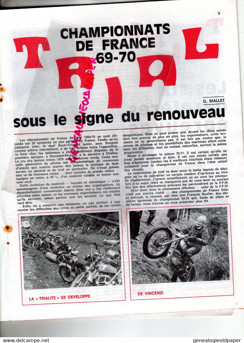 MOTO REVUE- 1970-N° 1987-YAMAHA 100-HOLLADE-REIMS-ANGLETERRE -TRIAL- ASSEN- BOL D' OR-CROSS-AUREAL -BETEMPS-GUILI DUHEM - Motorrad