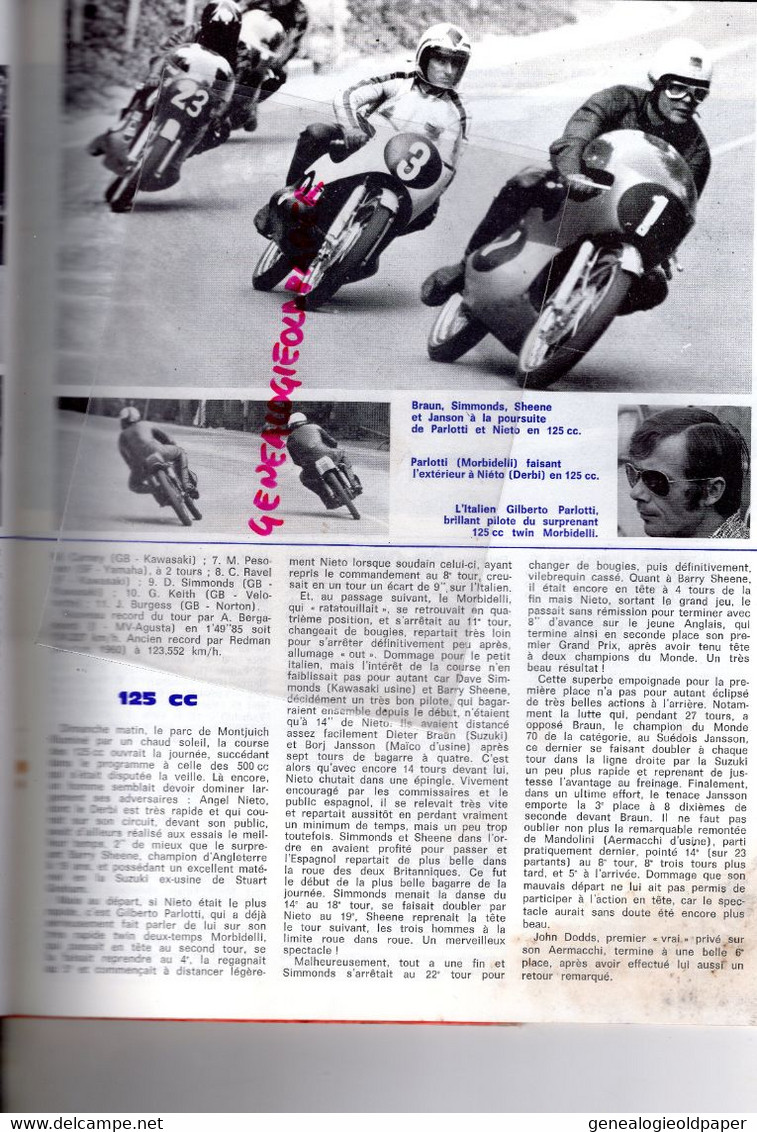 MOTO REVUE- 1970- N° 1997-PARIS-COLOGNE-CROSS RIXENSART-MALLORY PARK-JAWA-MONTLHERY-BARCELONE-KNUTSTORP-COOPER