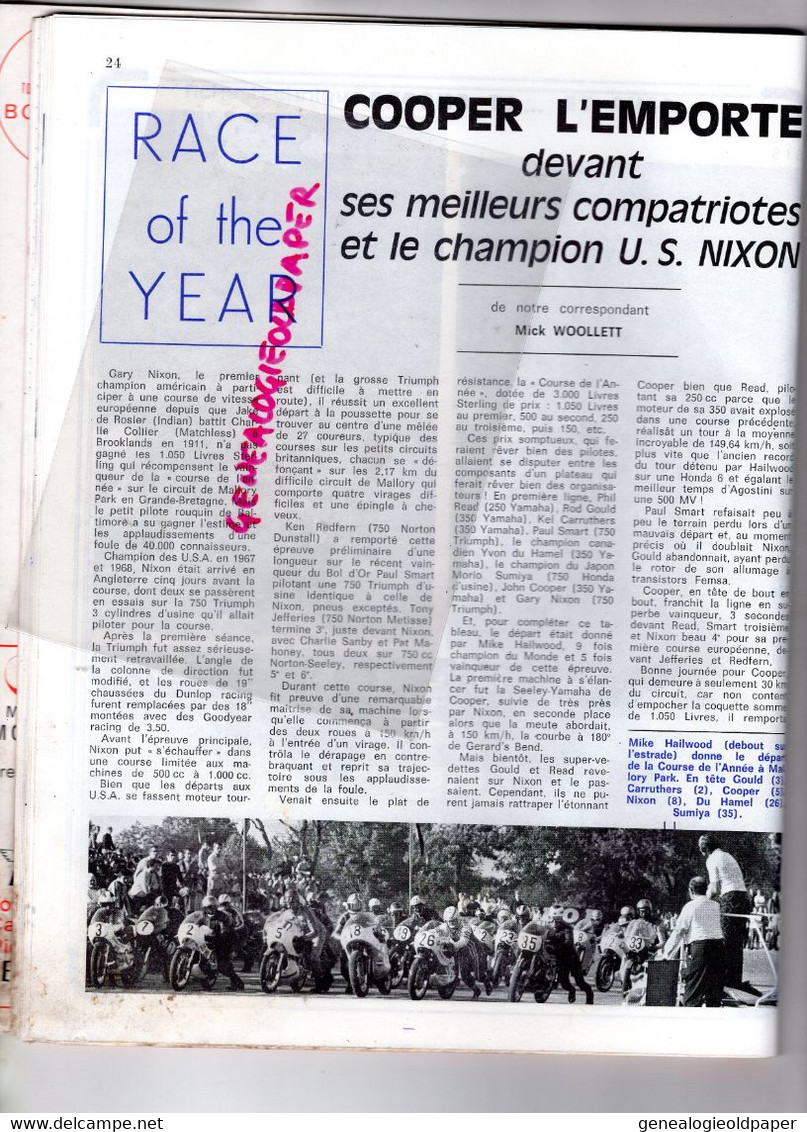 MOTO REVUE- 1970- N° 1997-PARIS-COLOGNE-CROSS RIXENSART-MALLORY PARK-JAWA-MONTLHERY-BARCELONE-KNUTSTORP-COOPER