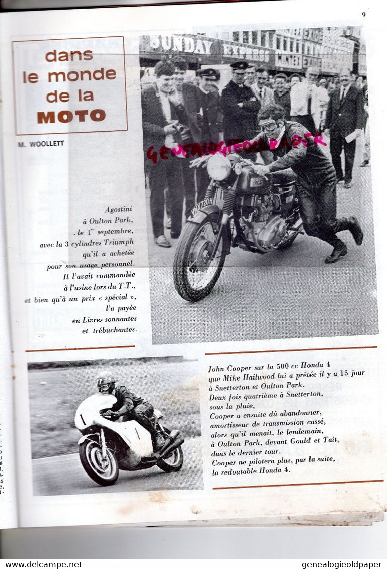 MOTO REVUE- 1969-N° 1946-READ CARRUTHERS-IMOLA-BOL D' OR MONTLHERY-VELOSOLEX-MONTESA-AGOSTINI-JOHN COOPER-SCHAUZU BMW