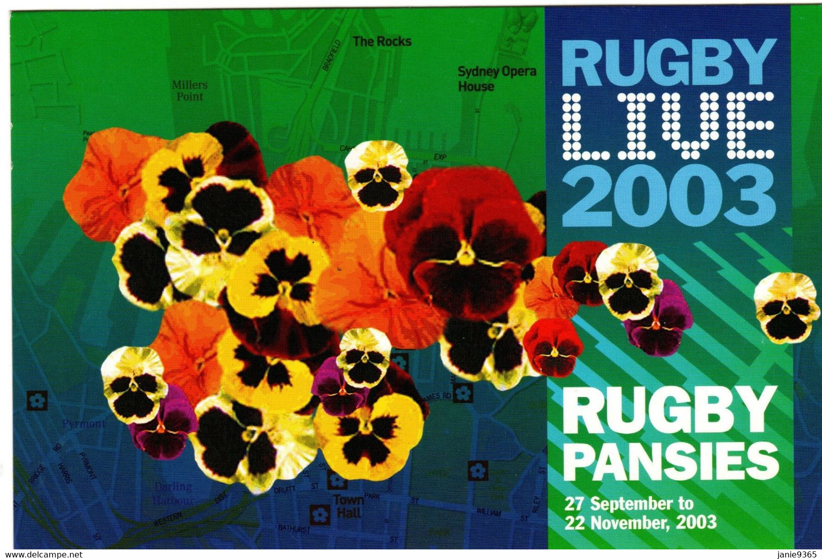 Australia 2003 Mint  Advertisement Postal Card  RUGBY 2003 - Other & Unclassified