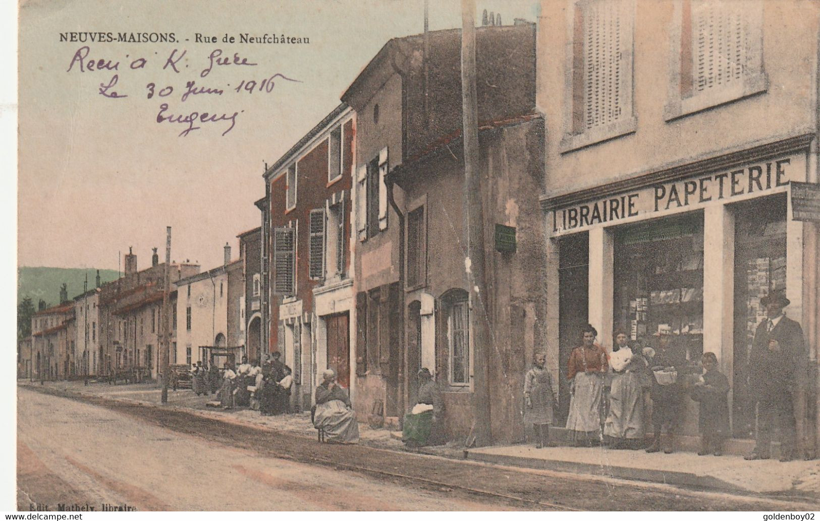 54 Neuves Maisons, Rue De Neufchateau, Librairie Papeterie - Altri & Non Classificati