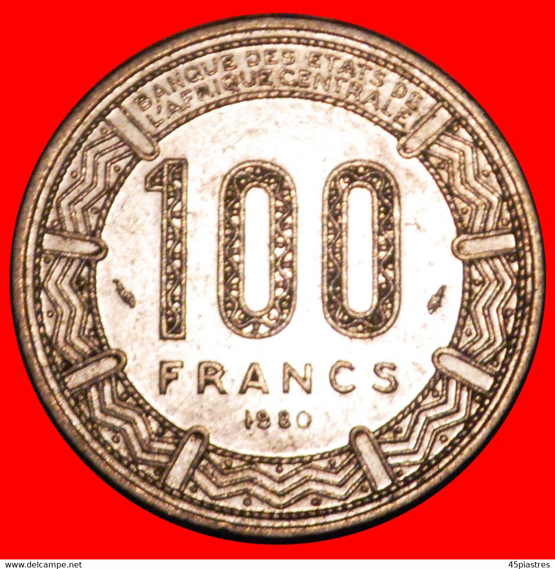 * FRANCE (1975-1991): CHAD ★ 100 FRANCS 1980 UNCOMMON! ★LOW START ★ NO RESERVE! - Chad