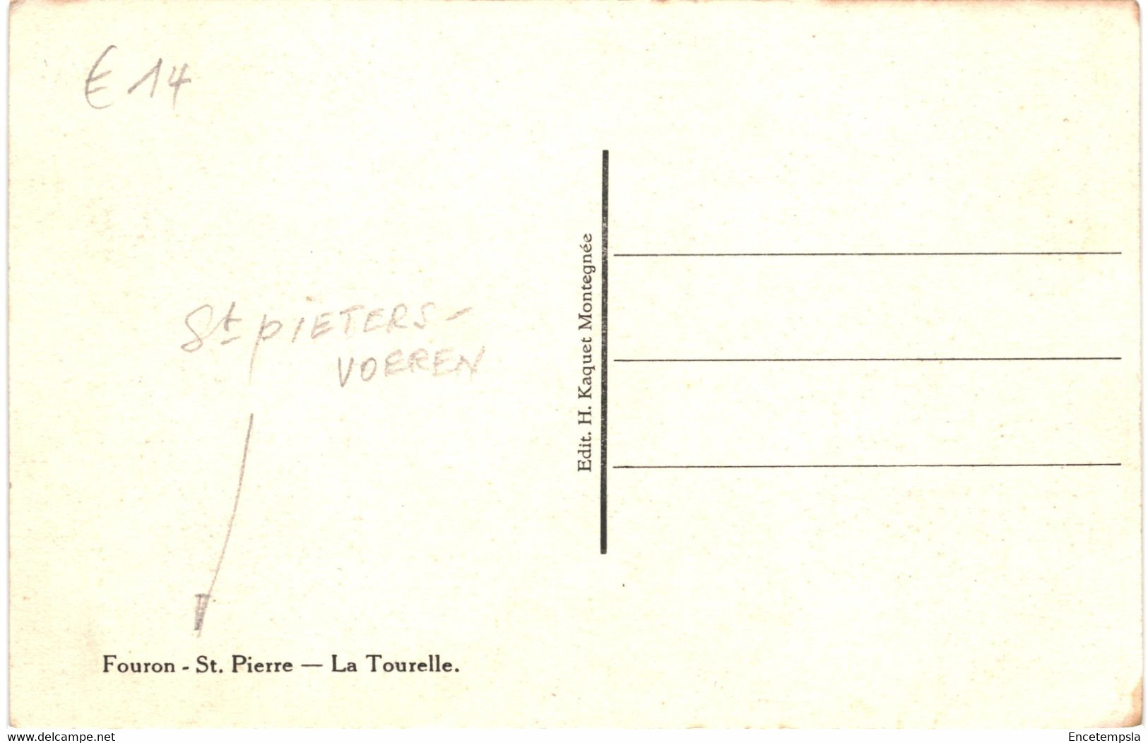 CPA Carte Postale  Belgique Fouron Saint Pierre  La Tourelle  VM58237 - Voeren