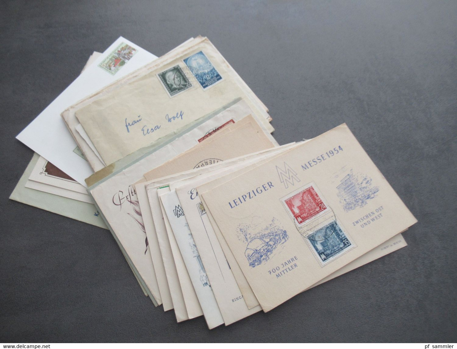 DDR Ab 1954 Belegeposten Mit 32 Stück Sonderbelege / Sonder PK / FDC Leipziger Messe Usw. Stöberposten! - Collections (sans Albums)