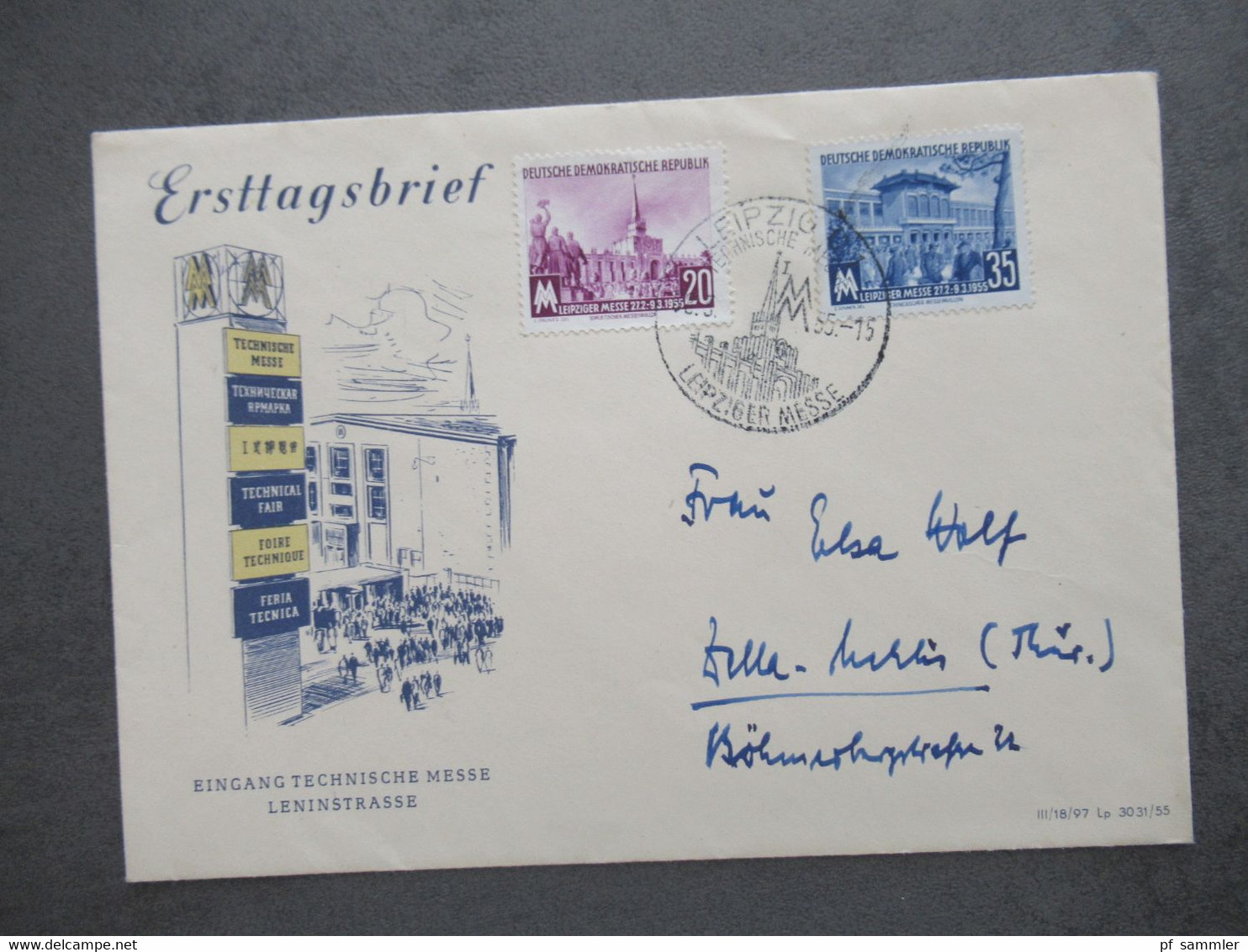 DDR ab 1954 Belegeposten mit 32 Stück Sonderbelege / Sonder PK / FDC Leipziger Messe usw. Stöberposten!