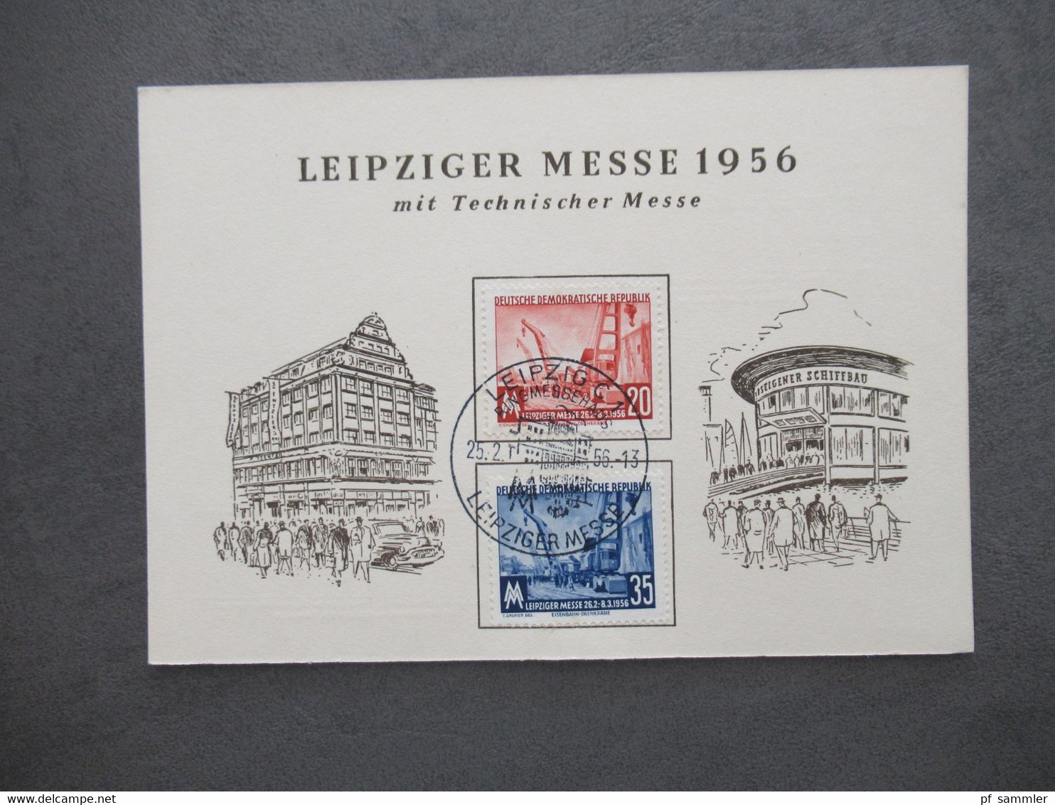 DDR ab 1954 Belegeposten mit 32 Stück Sonderbelege / Sonder PK / FDC Leipziger Messe usw. Stöberposten!