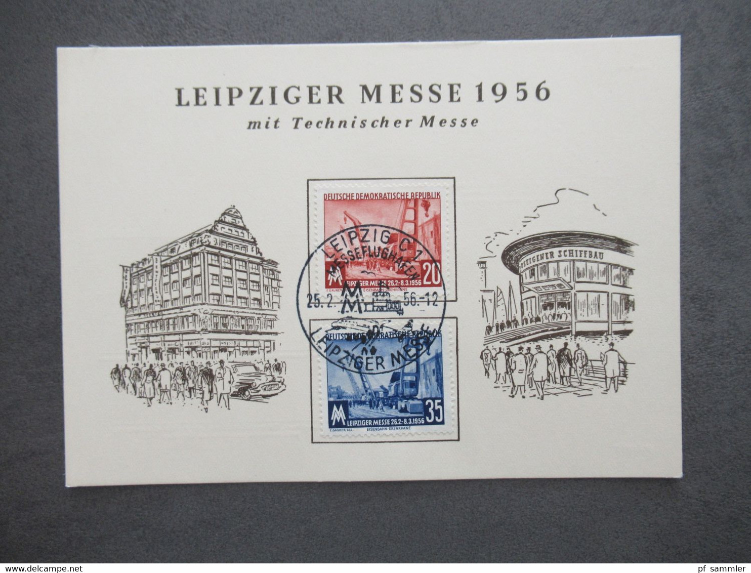 DDR ab 1954 Belegeposten mit 32 Stück Sonderbelege / Sonder PK / FDC Leipziger Messe usw. Stöberposten!