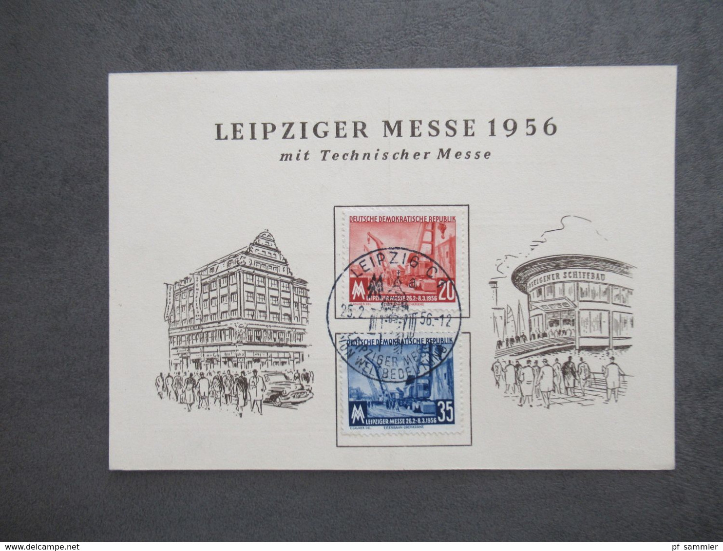 DDR ab 1954 Belegeposten mit 32 Stück Sonderbelege / Sonder PK / FDC Leipziger Messe usw. Stöberposten!