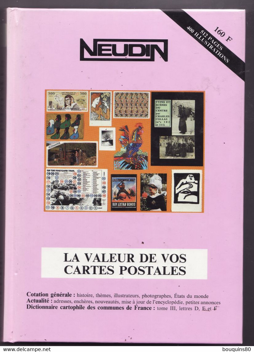 CATALOGUE NEUDIN 1995 LA VALEUR DE VOS CARTES POSTALES - Libri & Cataloghi