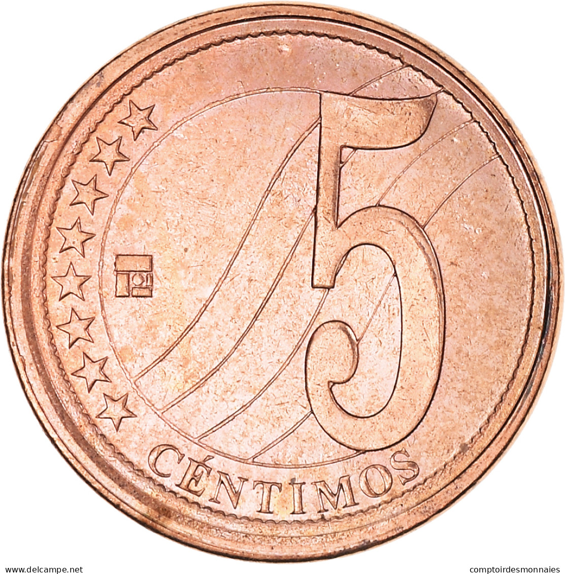 Monnaie, Venezuela, 5 Centimos, 2007, Maracay, SUP, Cuivre Plaqué Acier, KM:88 - Venezuela