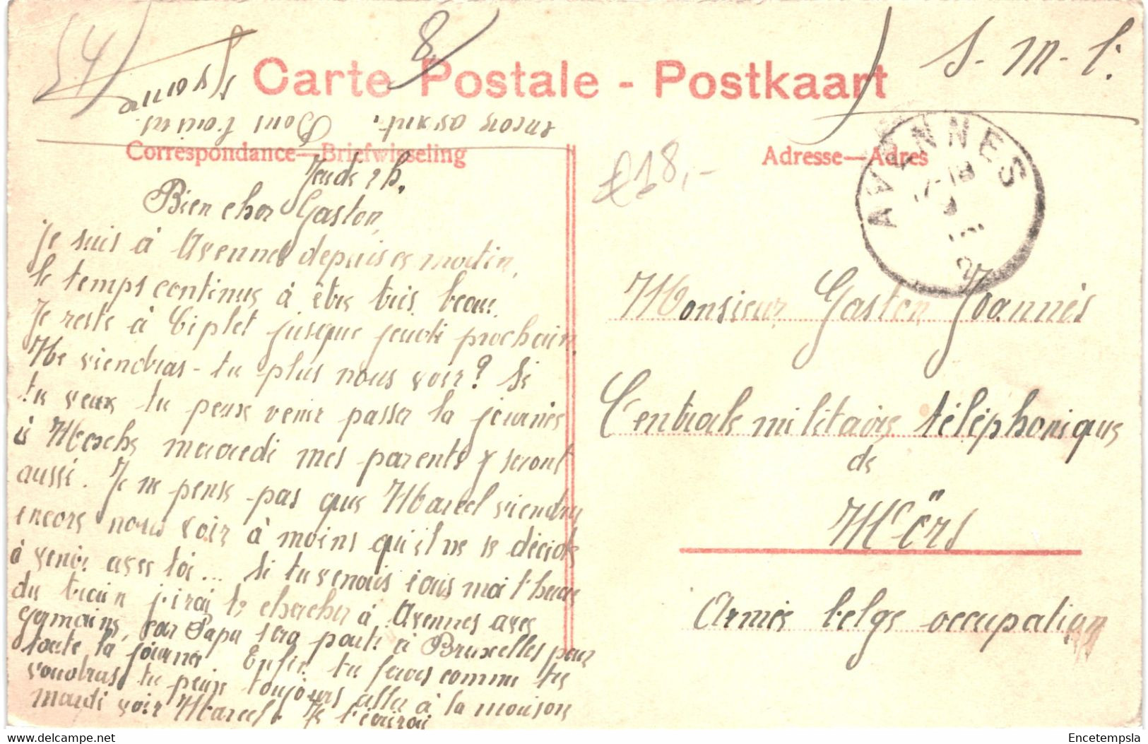 CPA Carte Postale  Belgique Avennes Route De La Gare VM58253ok - Braives