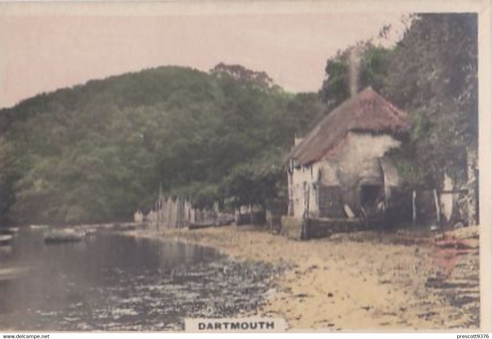 36 Dartmouth - Camera Studies 1926 - Hand Coloured RP, W Verse- Cavanders Cigarette Card - 5x8 Cm - - Other Brands