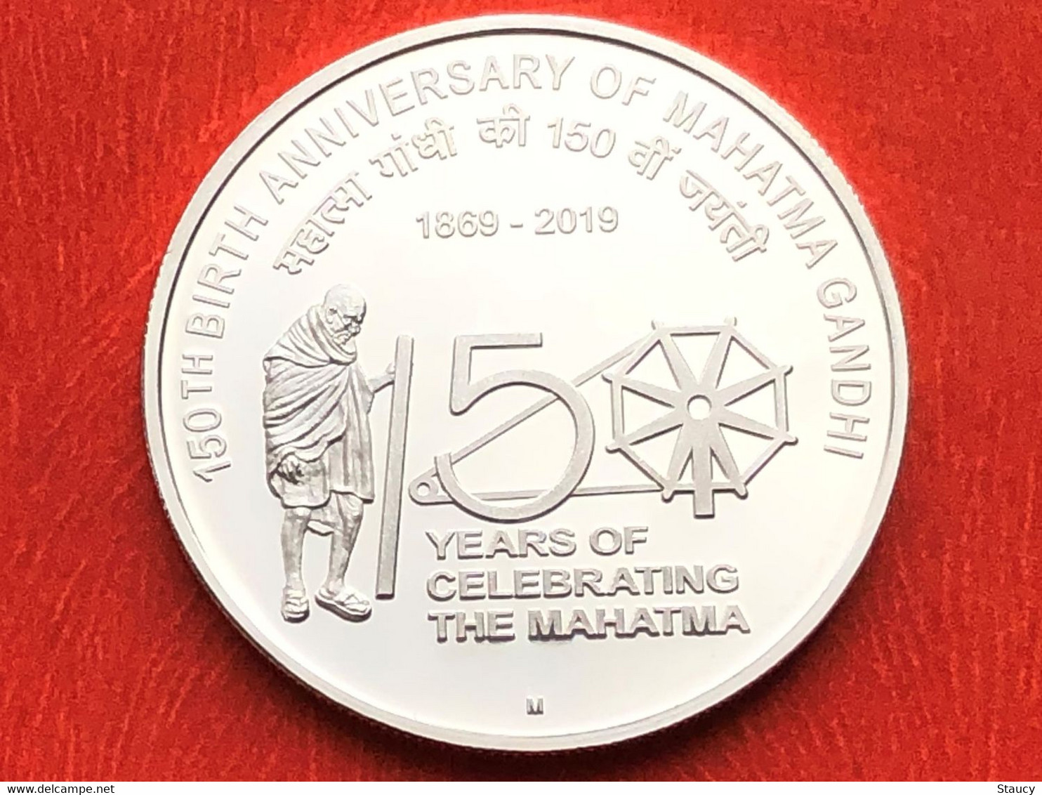 India 2019 150th Birth Anniversary Of MAHATMA GANDHI Rs.150 SILVER UNC Coin SCARCE As Per Scan - Sonstige – Asien