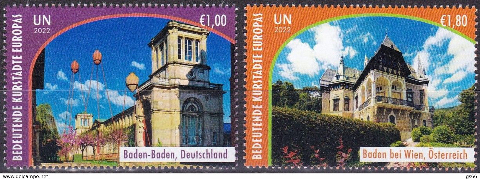 UNO-Wien, 2022, MNH **, Kurorte - Unused Stamps