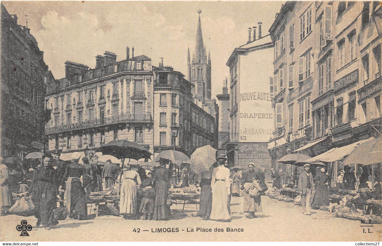 87-LIMOGES- LA PLACE DES BANCS - Limoges