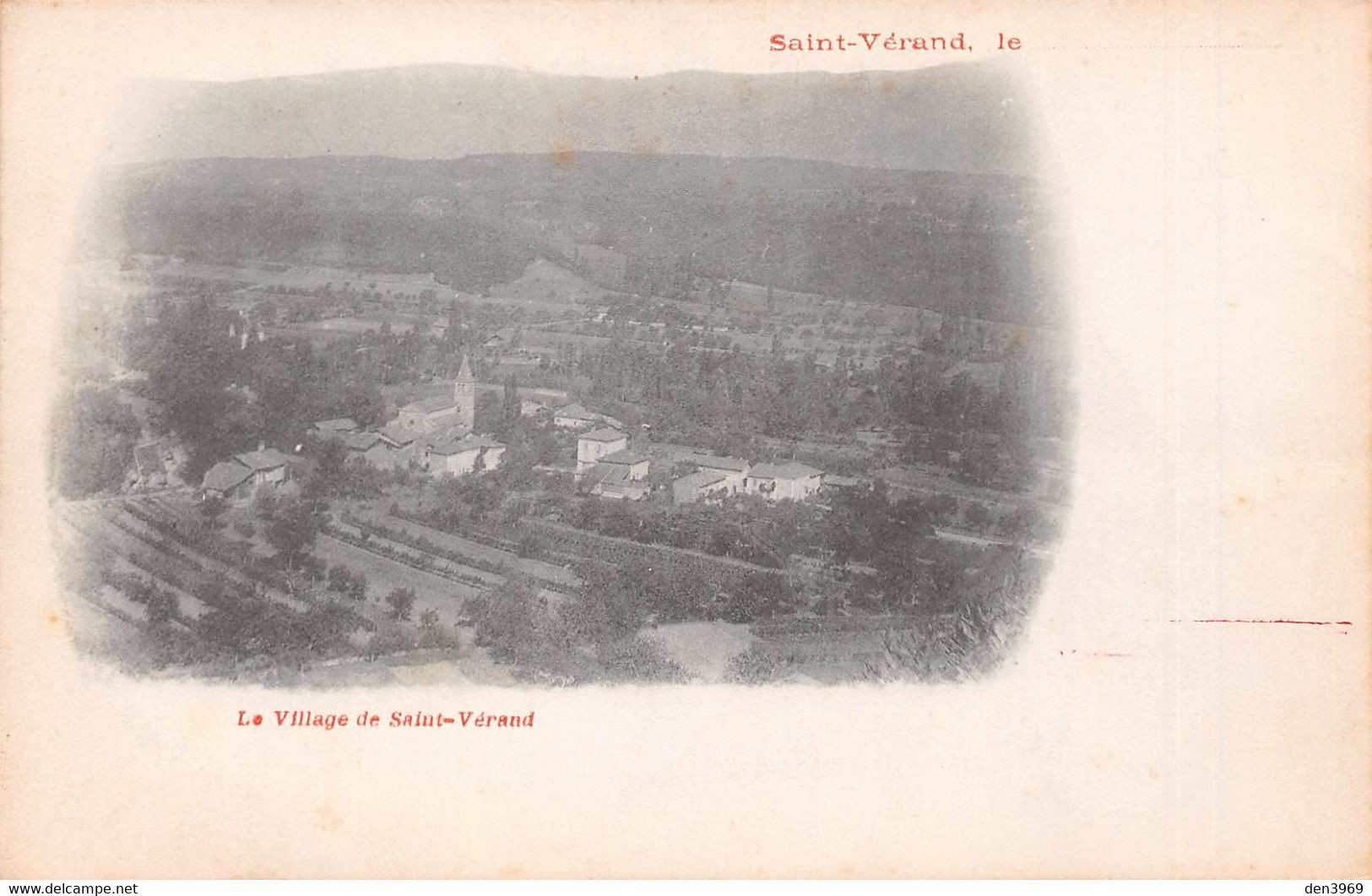 SAINT-VERAND (Isère) - Le Village - Précurseur Carte-Nuage - Saint-Vérand