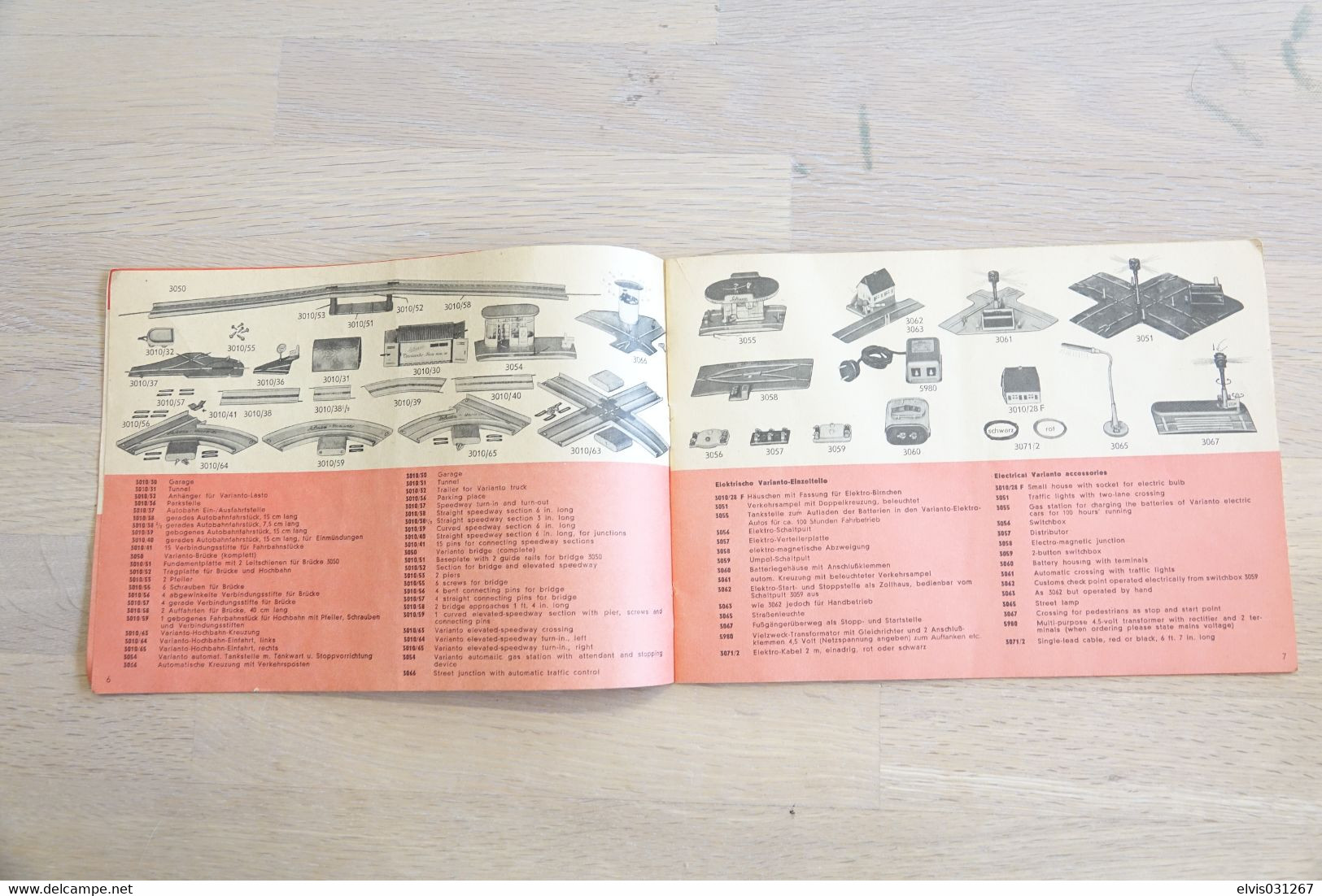 Vintage TIN TOY CAR : Maker SCHUCO - VARIANTO 10 X AUTOBAHN PARTS : Booklet Leaflet Catalog - West Germany - Collectors & Unusuals - All Brands