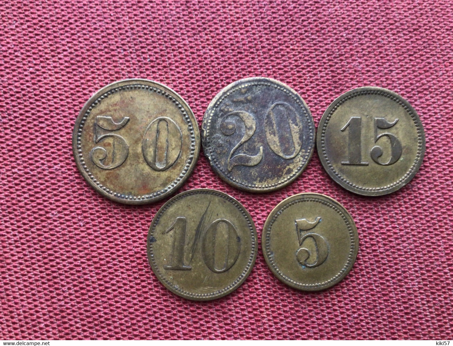 ALLEMAGNE Lot De 5 Jeton Werth Mark Différents - Monétaires/De Nécessité