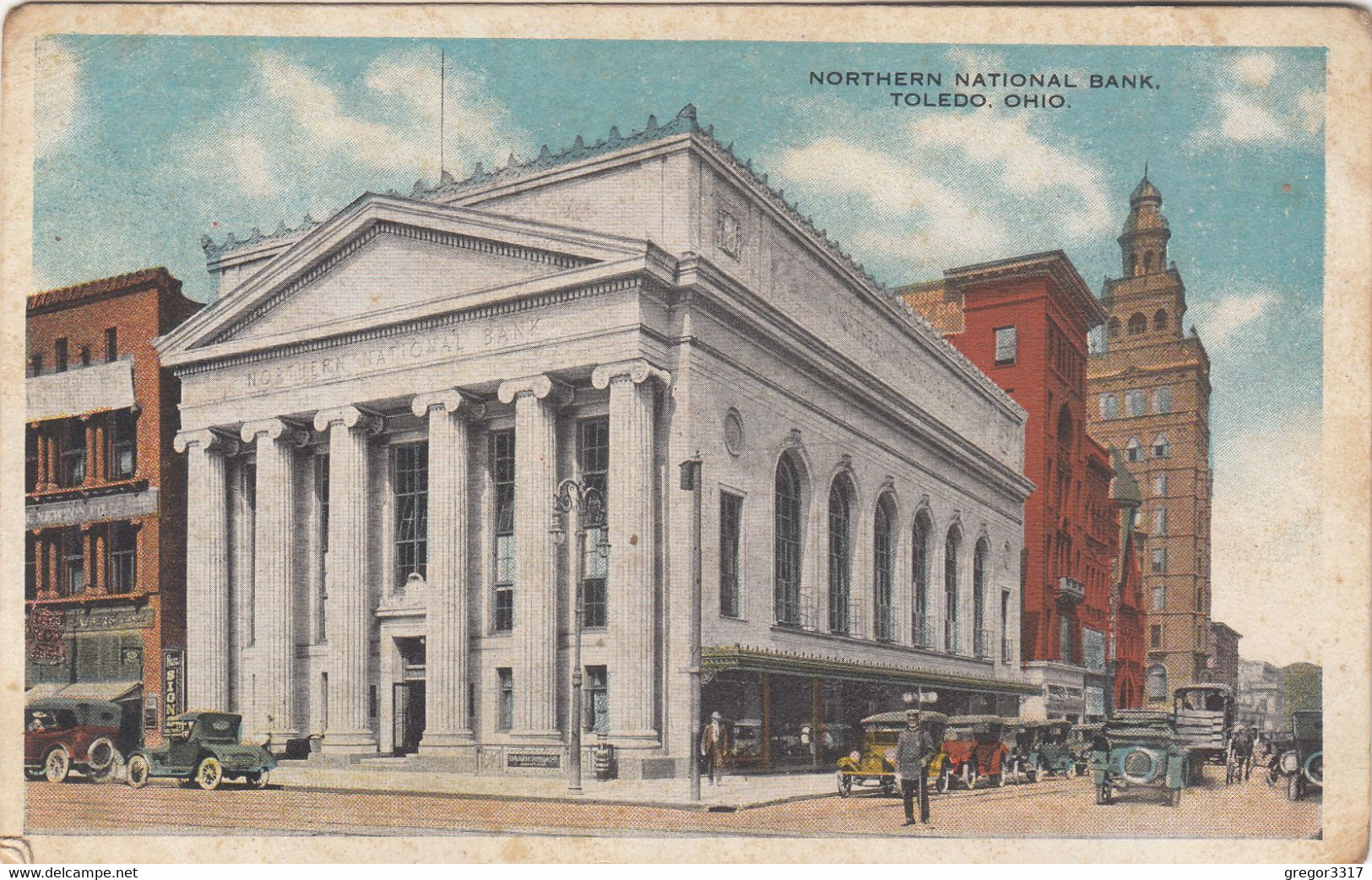 B9325) TOLEDO - Ohio - Northern National Bank .- AUTOS Cars OLD ! - Toledo