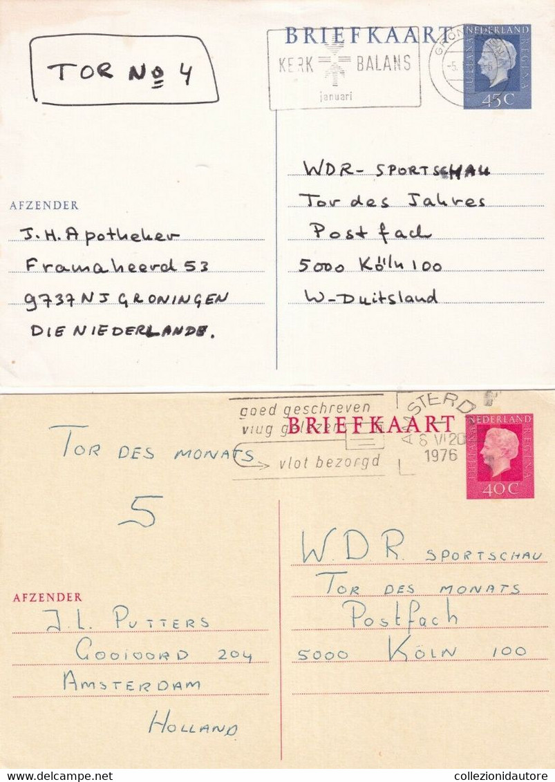 NEDERLAND - LOTTO DI 15 CARTOLINE POSTALI BRIEFKAART SPEDITE NEGLI ANNI 70/80 - Non Classés