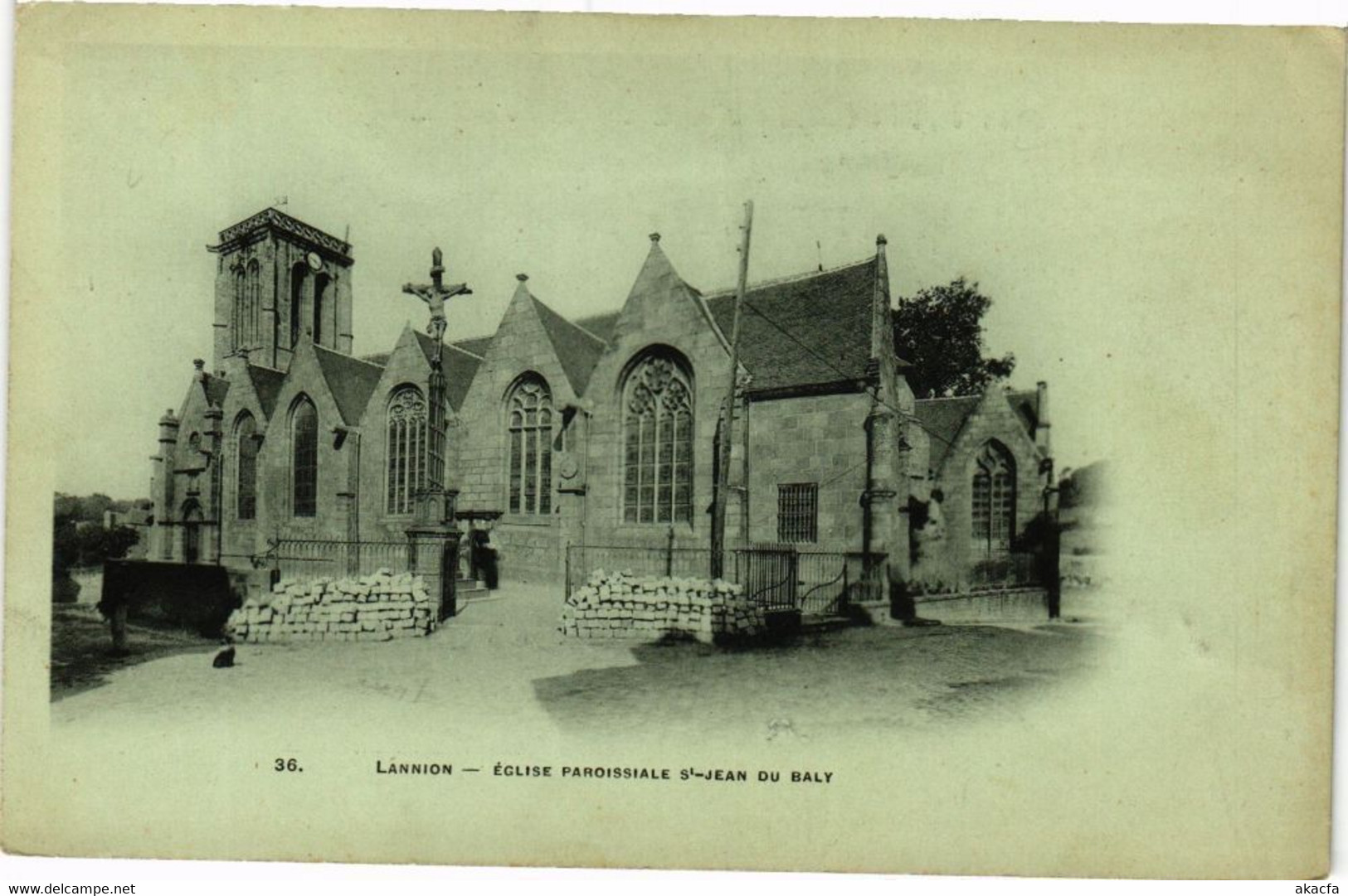 CPA LANNION - Église Paroissiale St-Jean Du Baly (230351) - Lannion