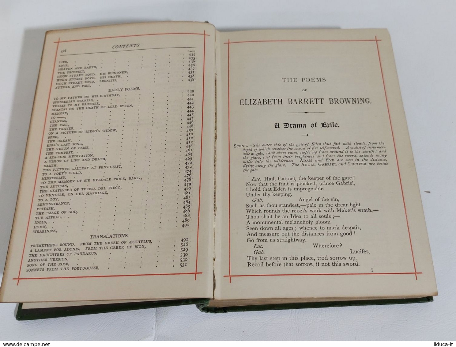 I109084 The Poems Of Elizabeth Barret Browning - W.P. Nimmo, Hay, Mitchell - 1850-1899