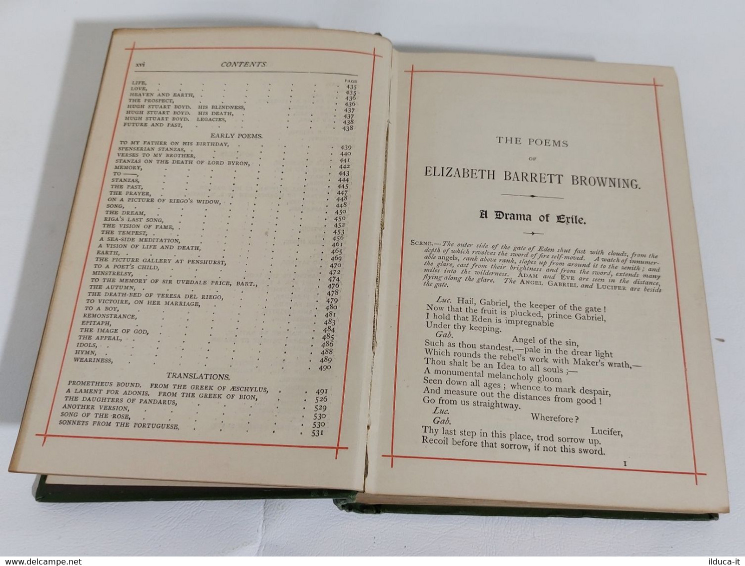 I109084 The Poems Of Elizabeth Barret Browning - W.P. Nimmo, Hay, Mitchell - 1850-1899