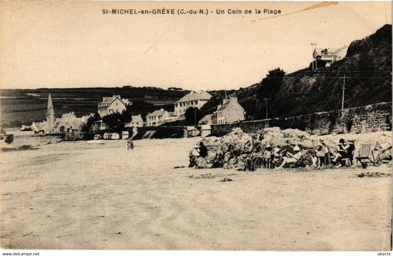 CPA St-MICHEL-en-GREVE-Un Coin De La Plage (230703) - Saint-Michel-en-Grève