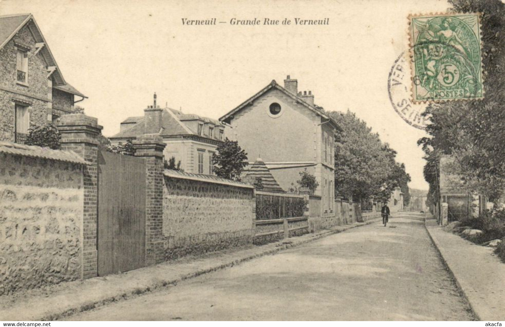 CPA VERNEUIL-Grande Rue De VERNEUIL (260303) - Verneuil Sur Seine