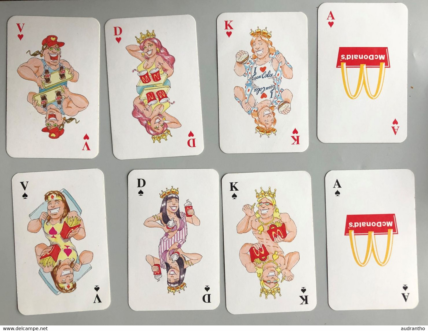 Peu Courant - Jeu De 54 Cartes Collector I LOVE COCA COLA- Belles Illustrations - Playing Cards - Marca Reg. - 54 Cards