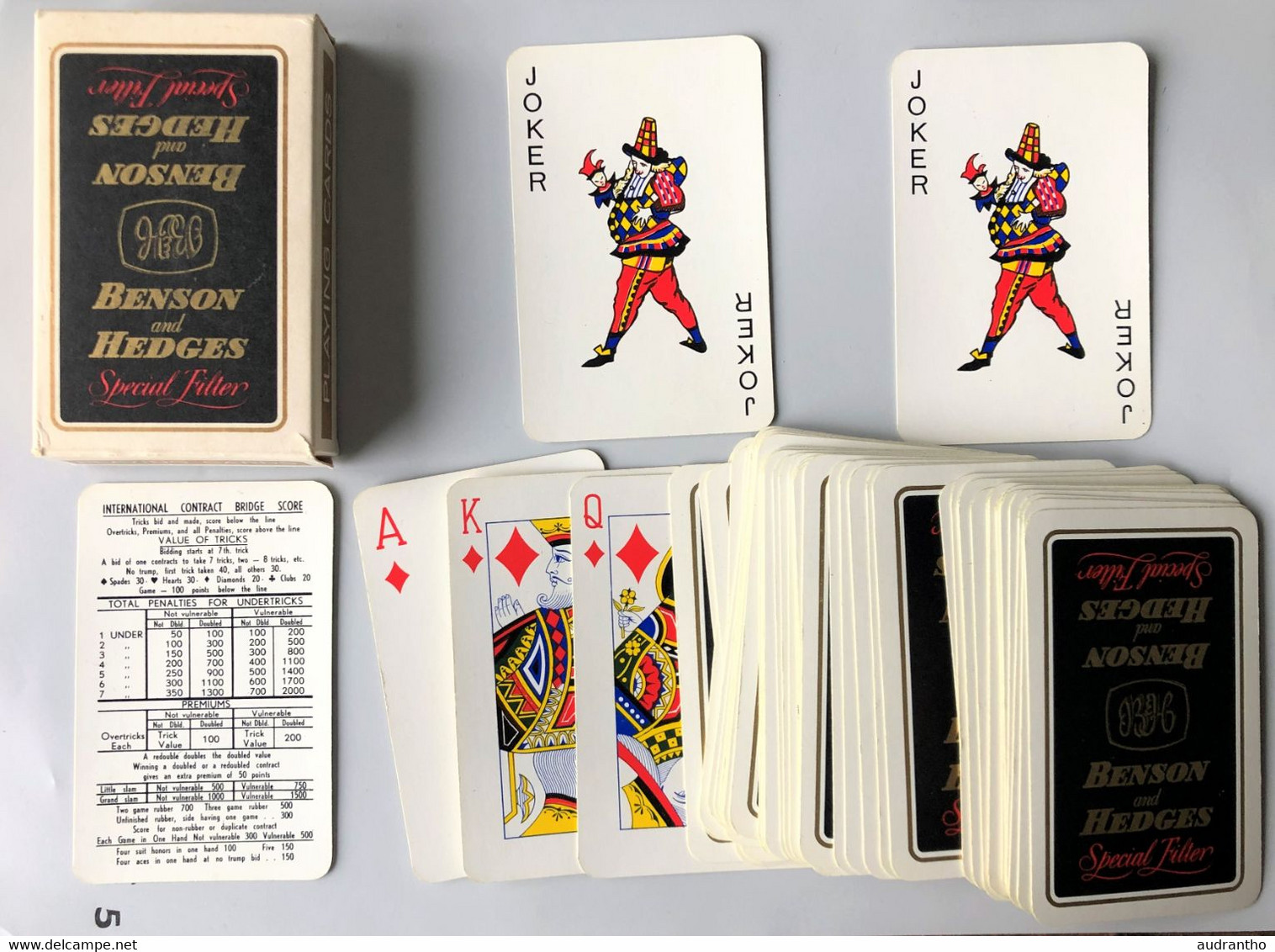 Rare Jeu De 54 Cartes Publicitaires Benson And Hedges Special Filter - Playing Cards - Cigarettes - 54 Kaarten