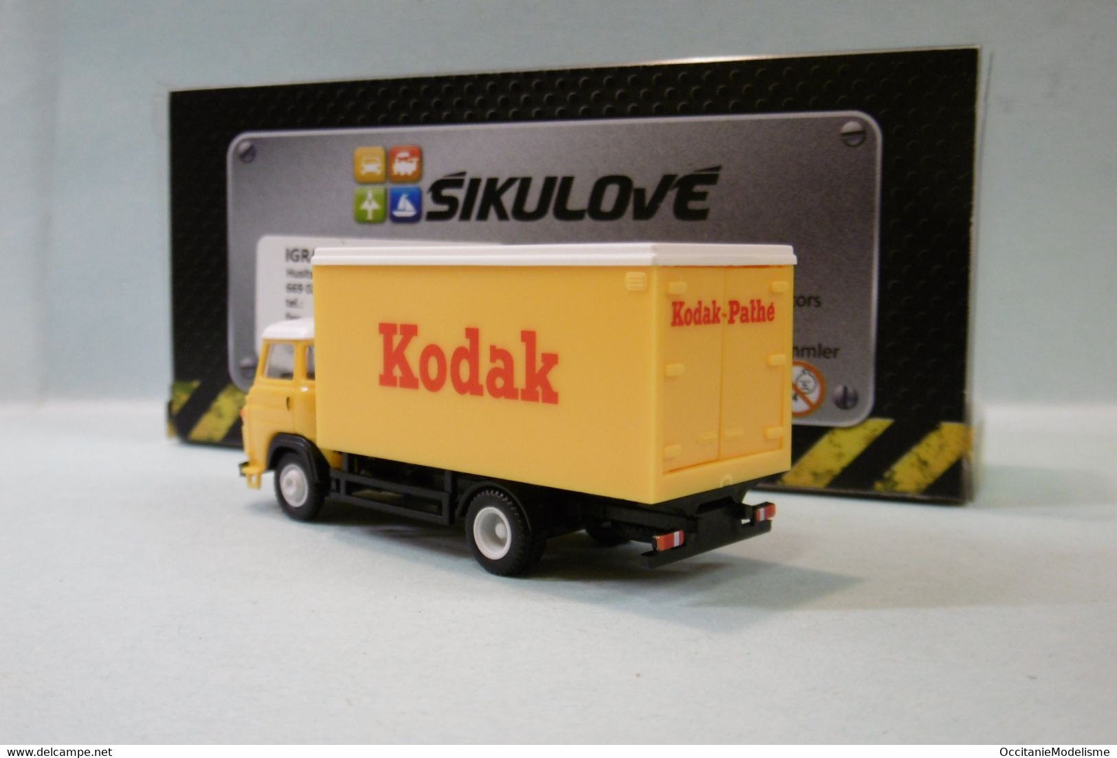 Igra / SAI - SAVIEM SG3 KODAK Jaune Réf. 803 Neuf NBO HO 1/87 - Strassenfahrzeuge