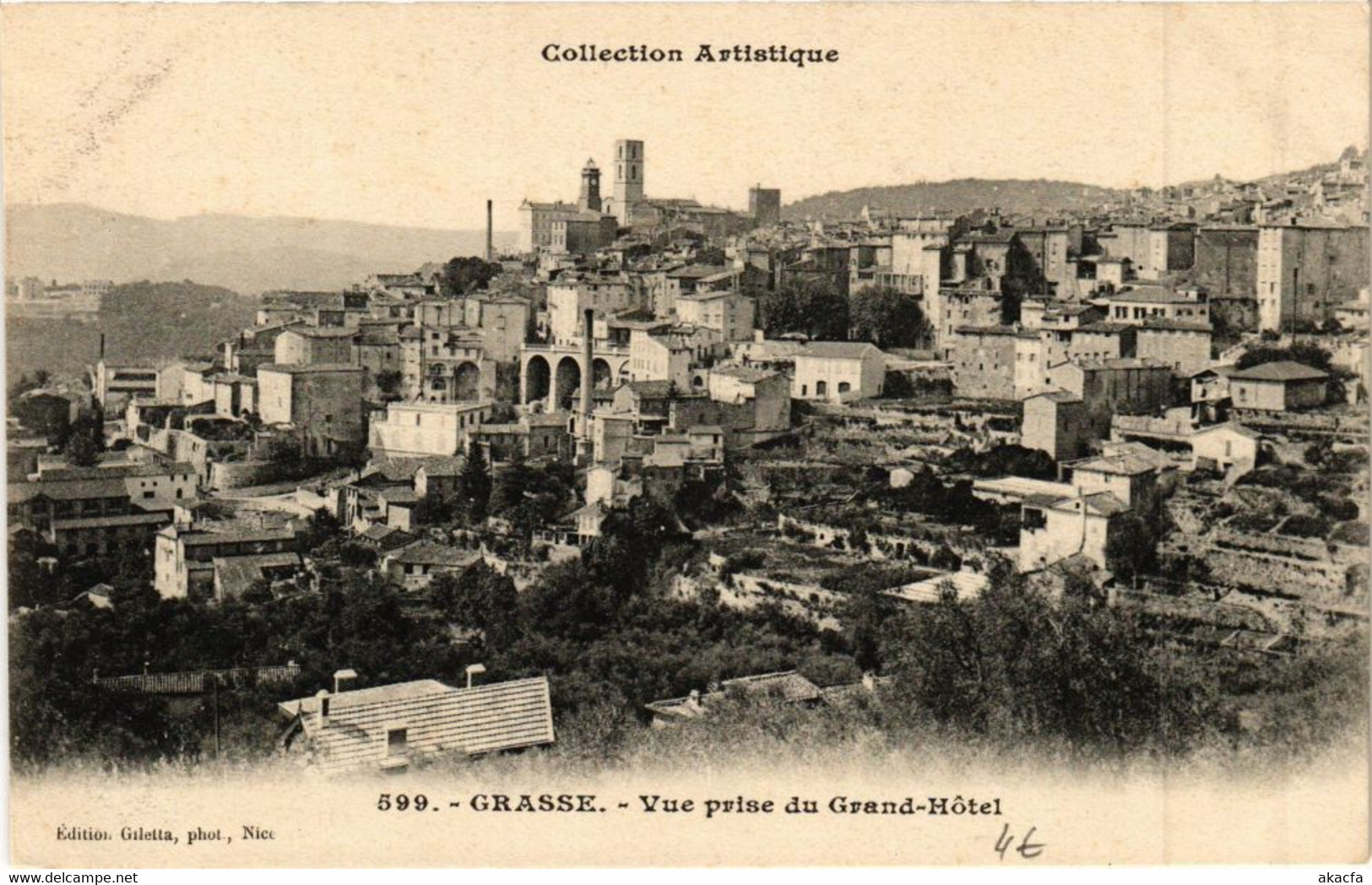 CPA GRASSE - Vue Prise Du Grand-Hotel (199135) - Grasse