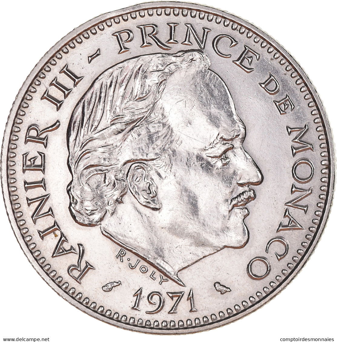 Monnaie, Monaco, Rainier III, 5 Francs, 1971, SUP+, Cupro-nickel, Gadoury:MC - 1960-2001 Nouveaux Francs