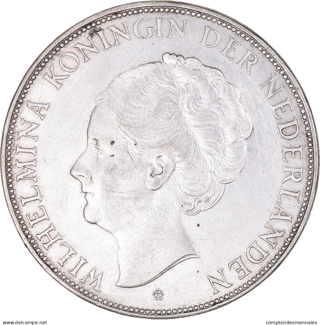 Monnaie, Pays-Bas, Wilhelmina I, 2-1/2 Gulden, 1939, TTB+, Argent, KM:165 - 2 1/2 Florín Holandés (Gulden)