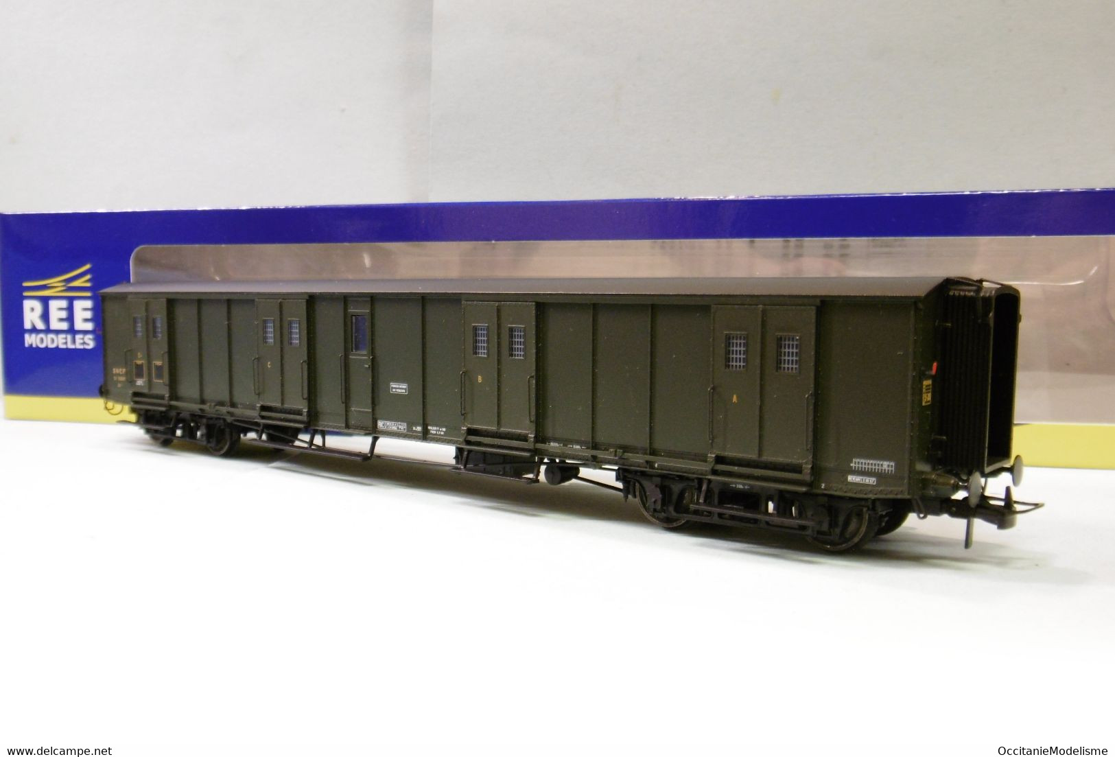 REE - FOURGON à Bogies Ex-PLM SNCF Ep. III Réf. VB-360 Neuf NBO HO 1/87 - Wagons Voor Passagiers