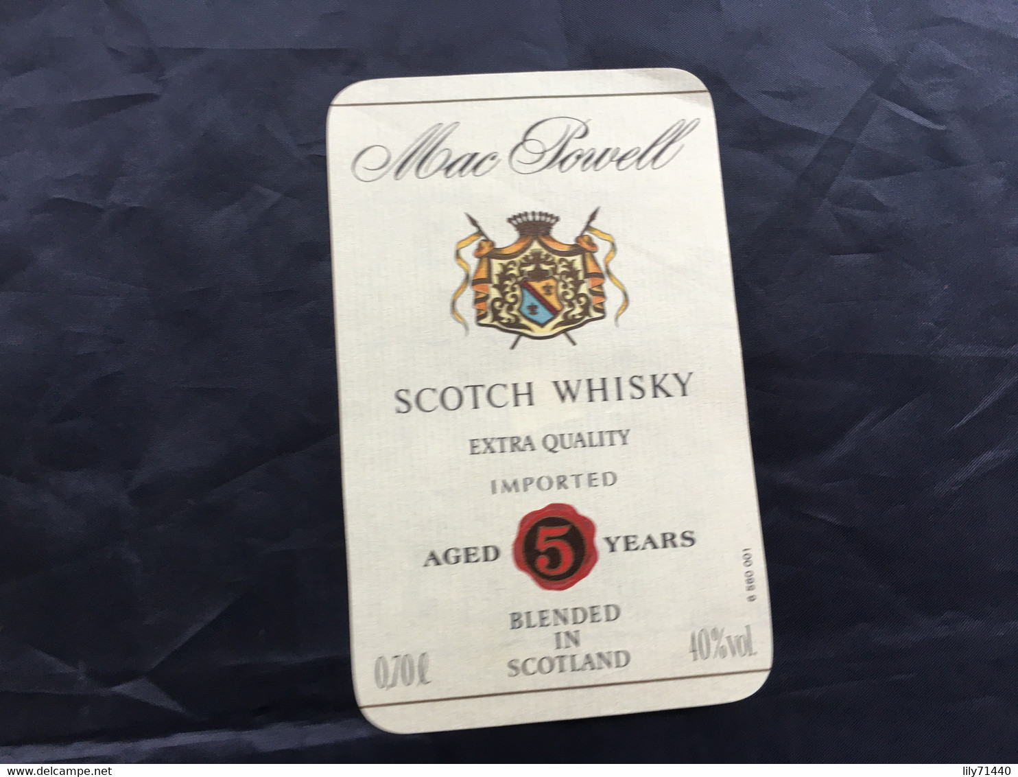 Ancienne étiquette De Scotch Whisky Old Label - Whisky