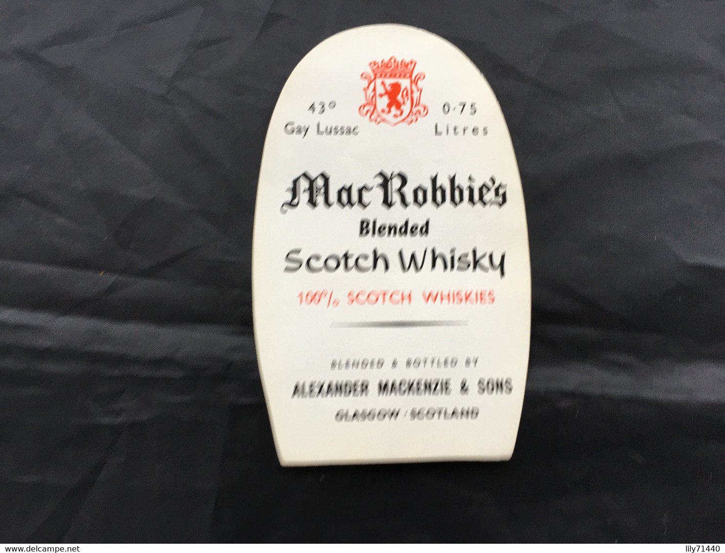 Ancienne étiquette De Scotch Whisky Old Label - Whisky