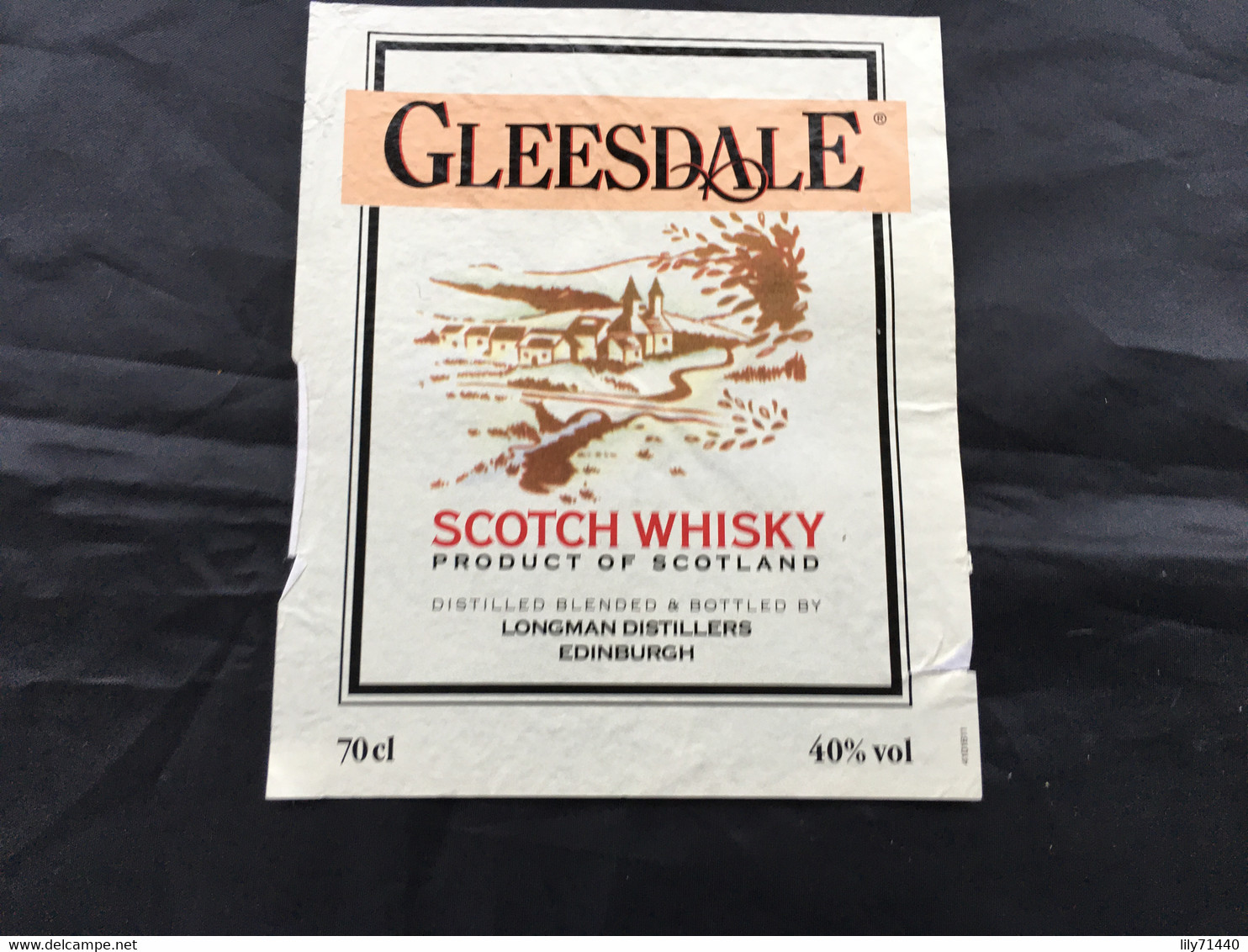 Ancienne étiquette De Scotch Whisky Old Label - Whisky