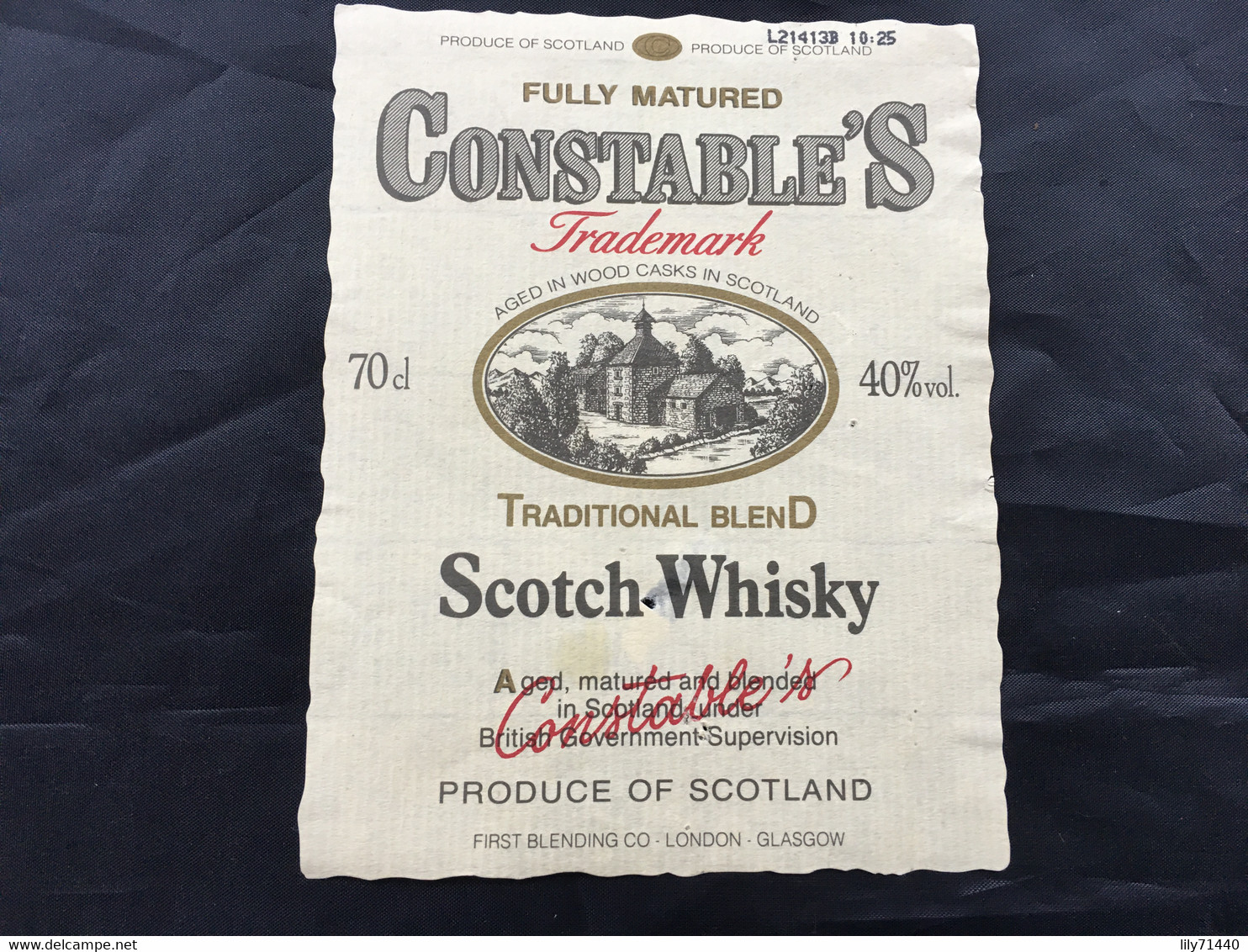 Ancienne étiquette De Scotch Whisky Old Label - Whisky