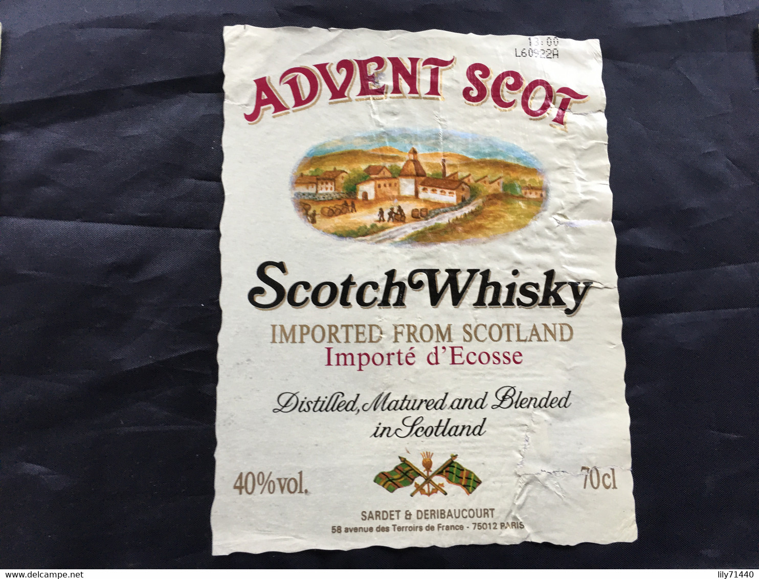 Ancienne étiquette De Scotch Whisky Old Label - Whisky