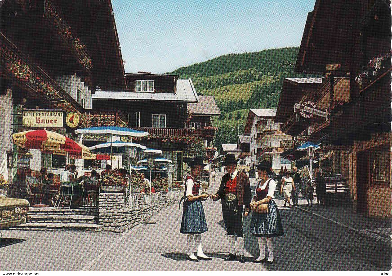 Rakúsko, Salzburg > Saalbach, Dorfstrasse, Bezirk Zell Am See, Used 1972 - Saalbach