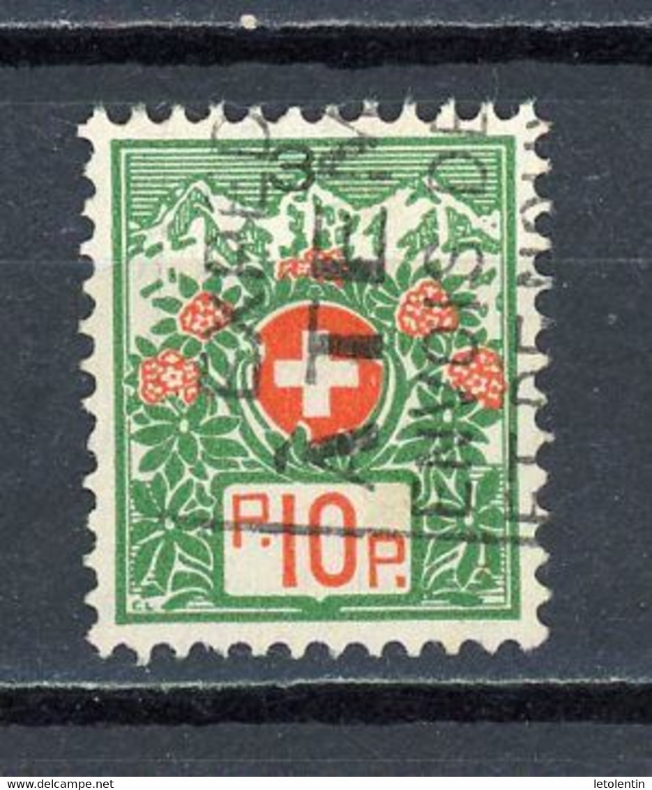 SUISSE - T. DE FRANCHISE N° Yt 5B Obli. - Portofreiheit