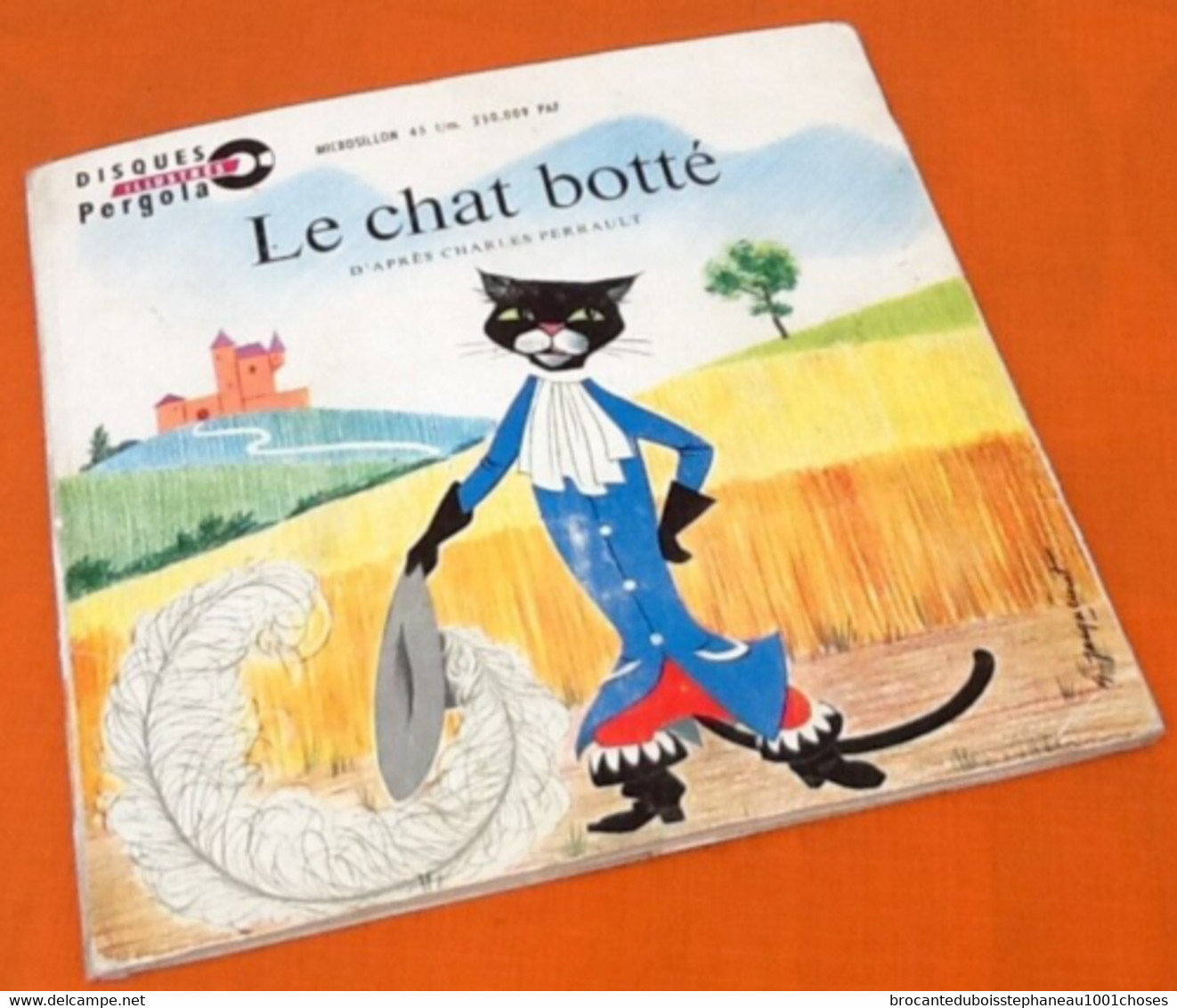 Vinyle 45 Tours Le Chat Botté 1962 - Enfants