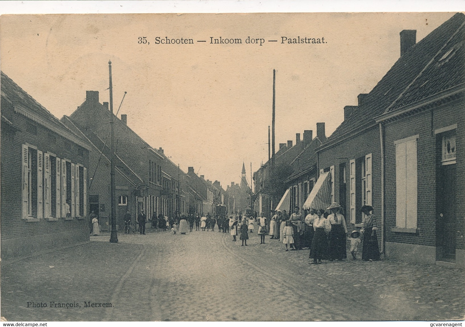 SCHOTEN    INKOOM DORP PAALSTRAAT        2 SCANS - Schoten